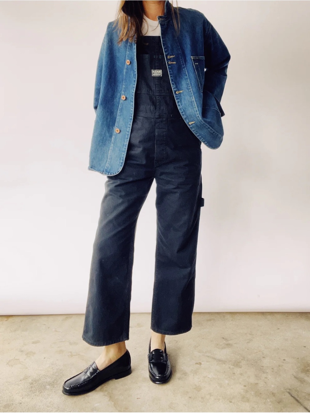 Hey Gang denim oversized barn chore coat - Picture 3 of 12